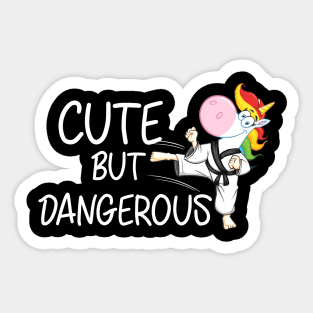 Cute Dangerous Karate Taekwondo Shirt Funny Gifts Sticker